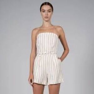 Nonchalant label Juliana stripe romper NWT -M